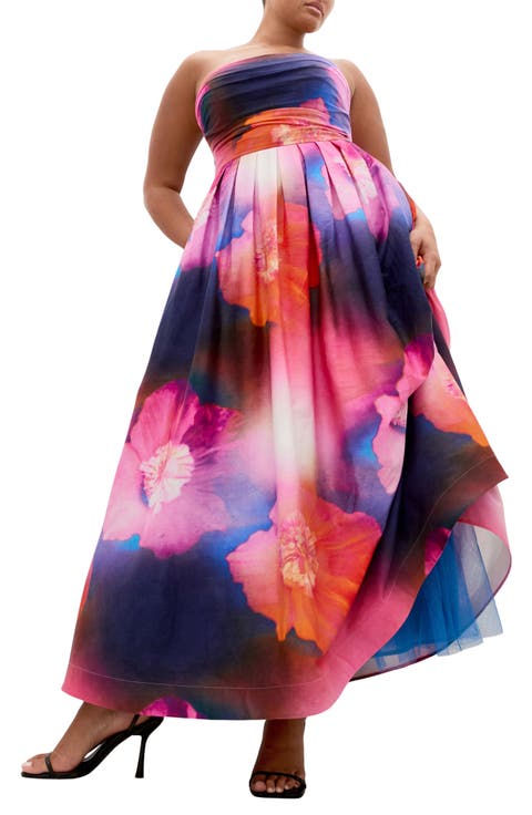 Rosalee Floral Maxi Dress (Plus)