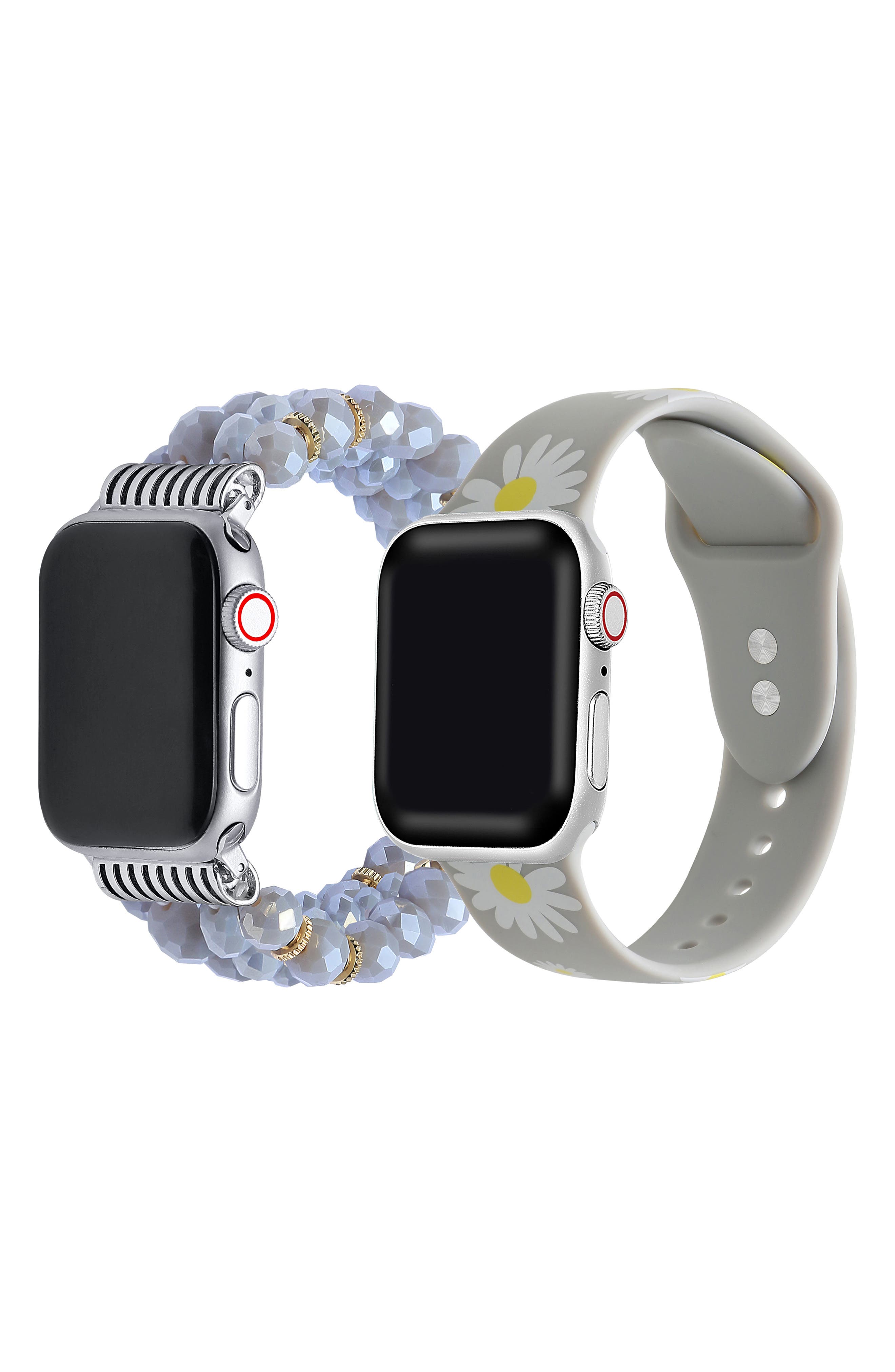 Beaded Bracelet & Silicone Watchband Set