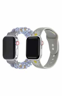 Beaded Bracelet & Silicone Watchband Set
