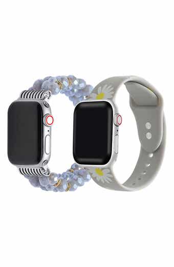 Beaded Bracelet & Silicone Watchband Set