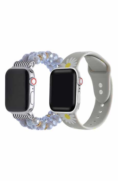 Beaded Bracelet & Silicone Watchband Set