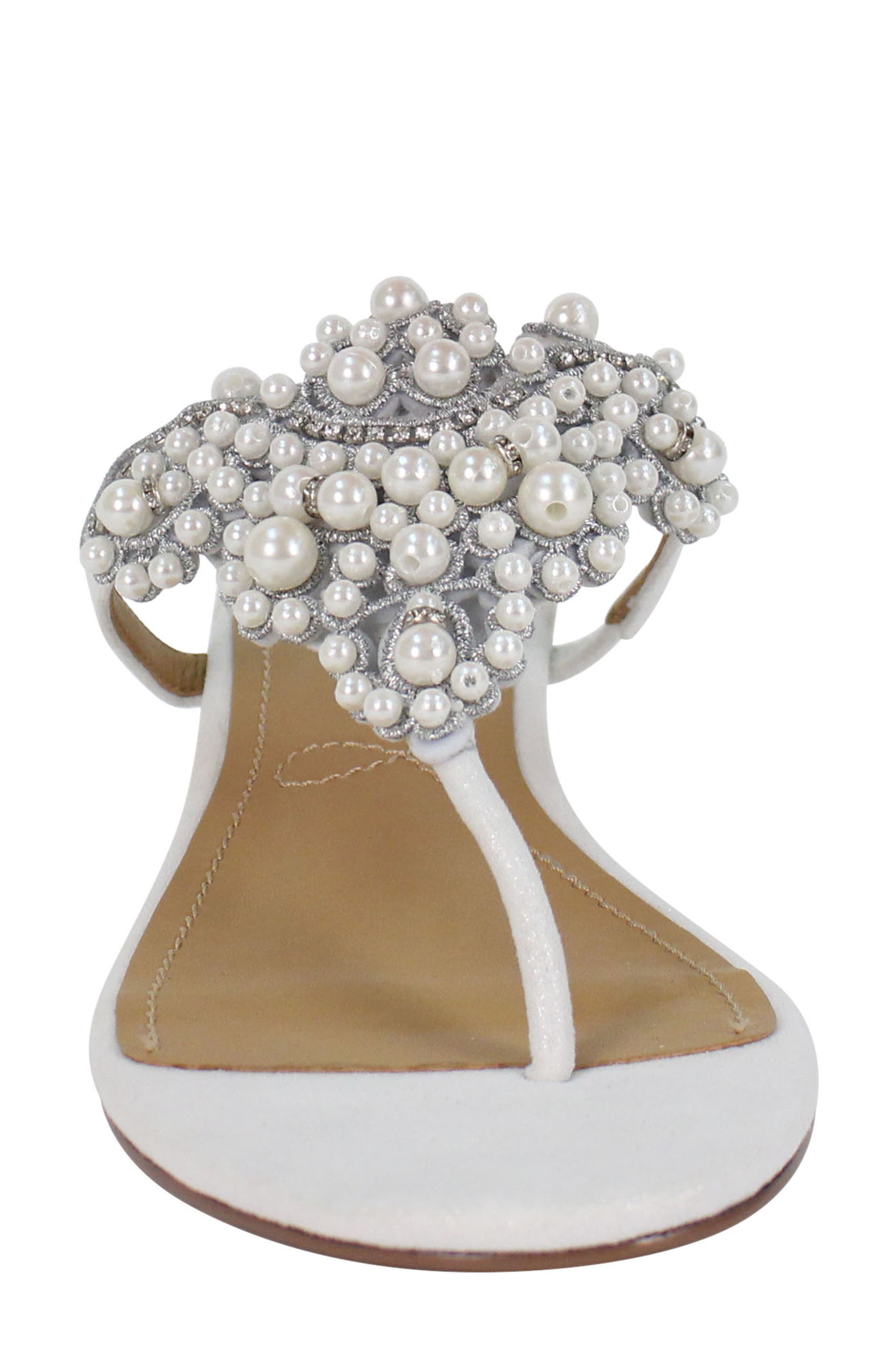 J. Reneé J.Renée Aloysia Embellished Flip Flop, Alternate, color, 