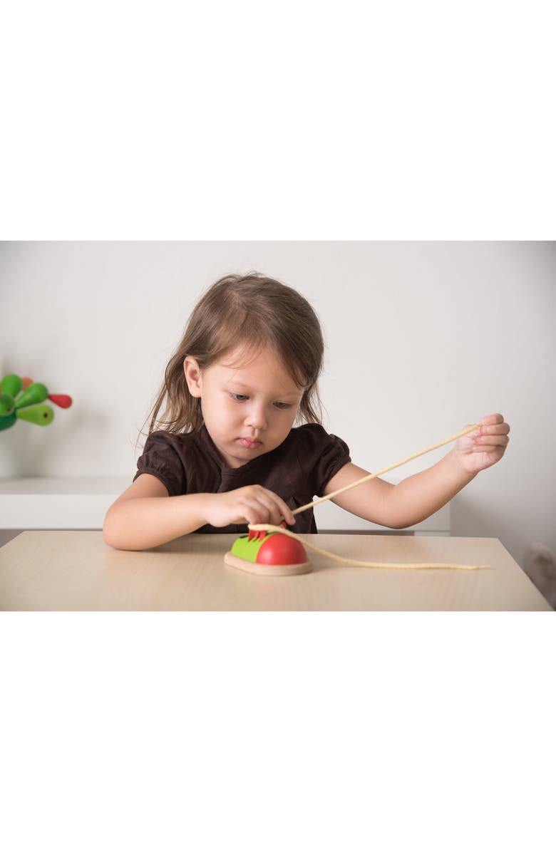 PlanToys<sup>®</sup> 2-Piece Tie-Up Wooden Shoe, Alternate, color,