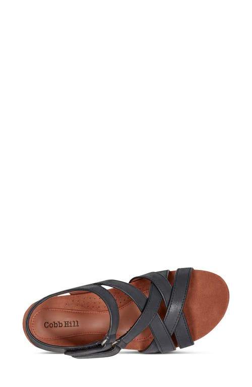 Rockport Cobb Hill Helin Strappy Sandal In Black