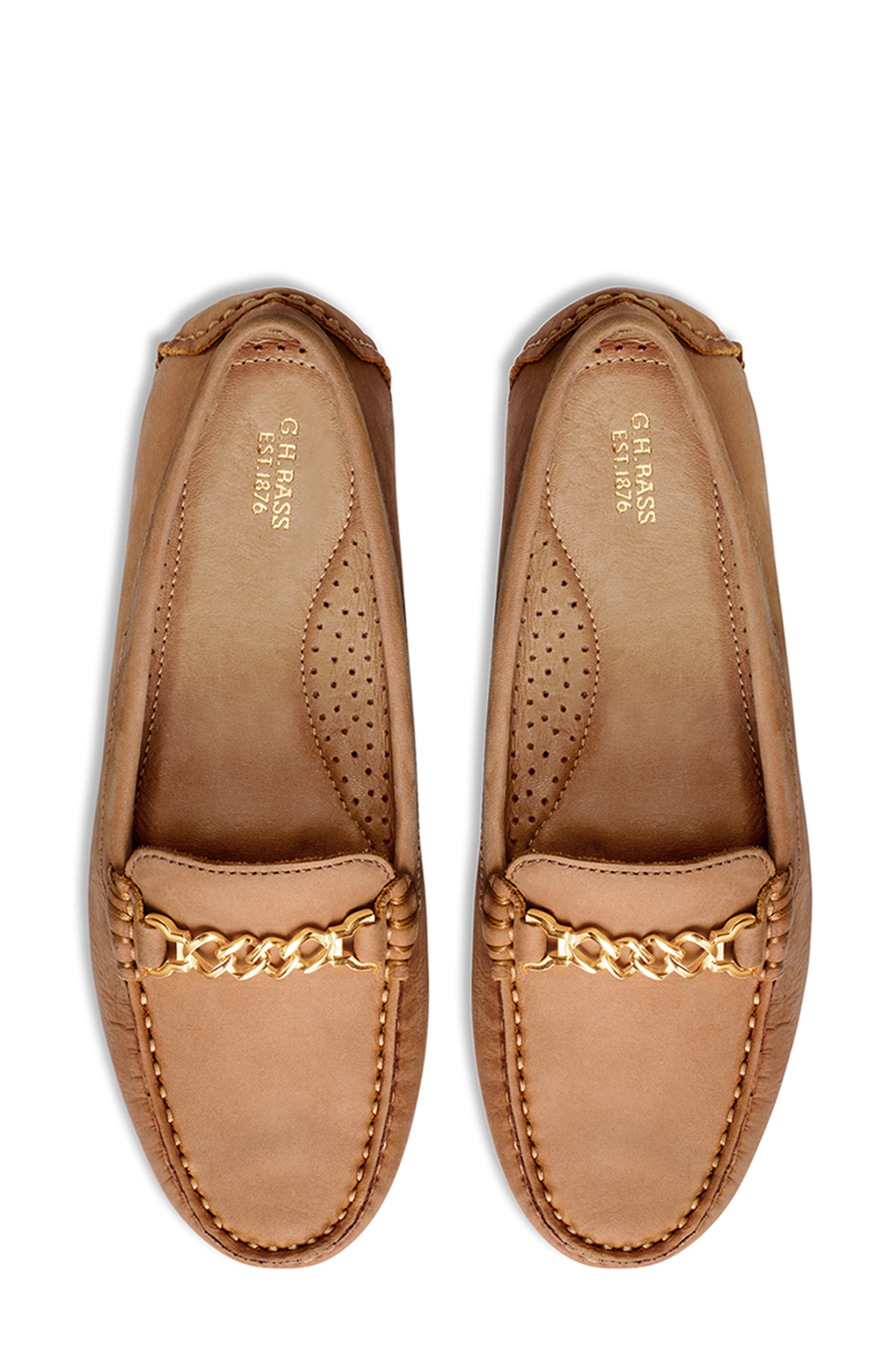 G.H.BASS Dylan Chain Driver Loafer, Alternate, color, Tan