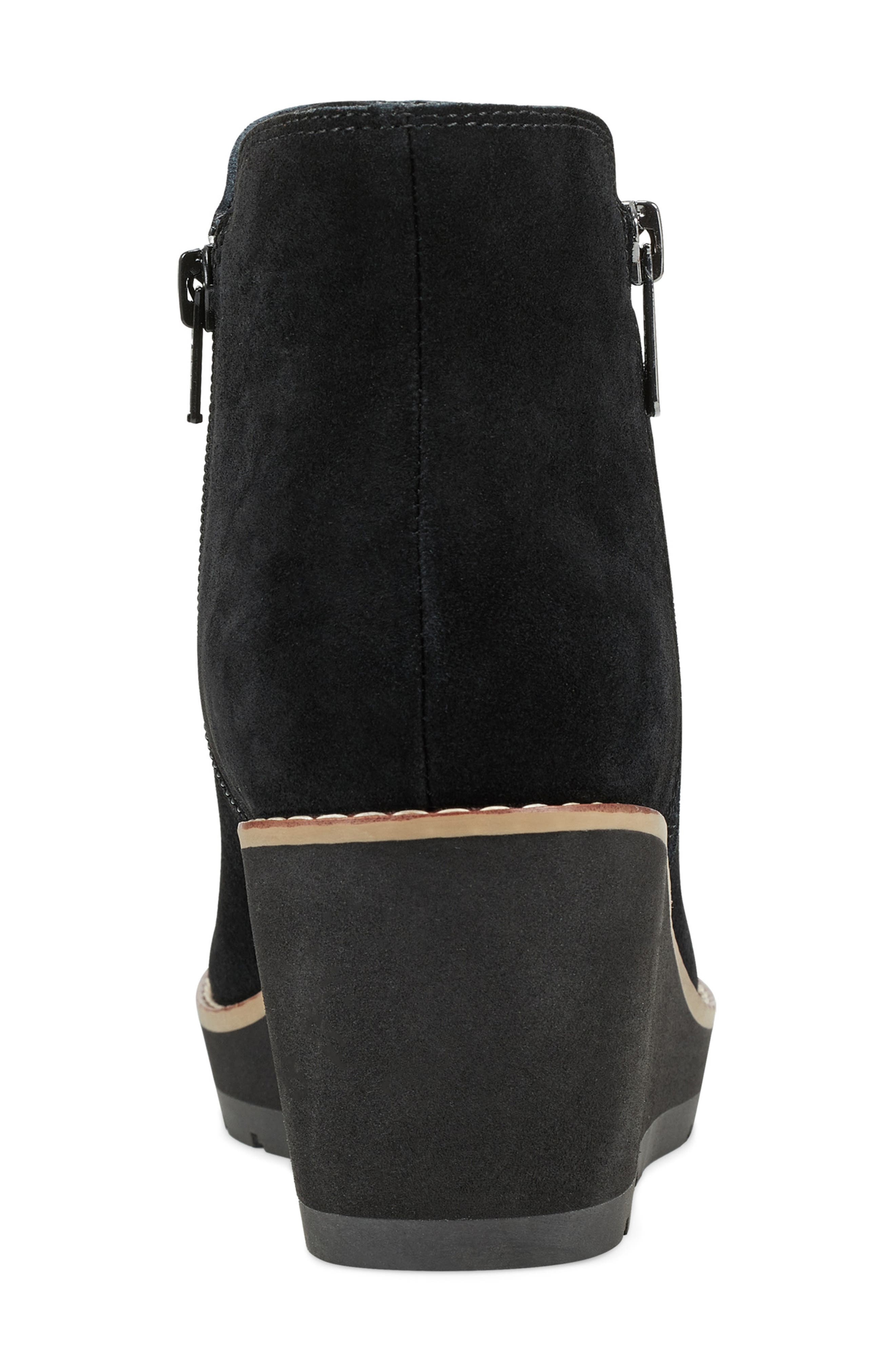 Easy Spirit Sejayda Wedge Heel Bootie, Alternate, color, Black