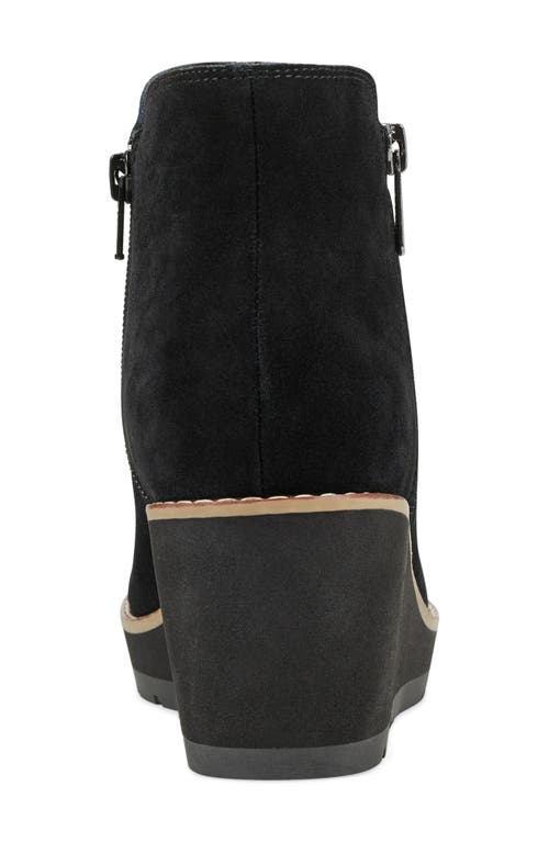 Easy Spirit Sejayda Wedge Heel Bootie In Black