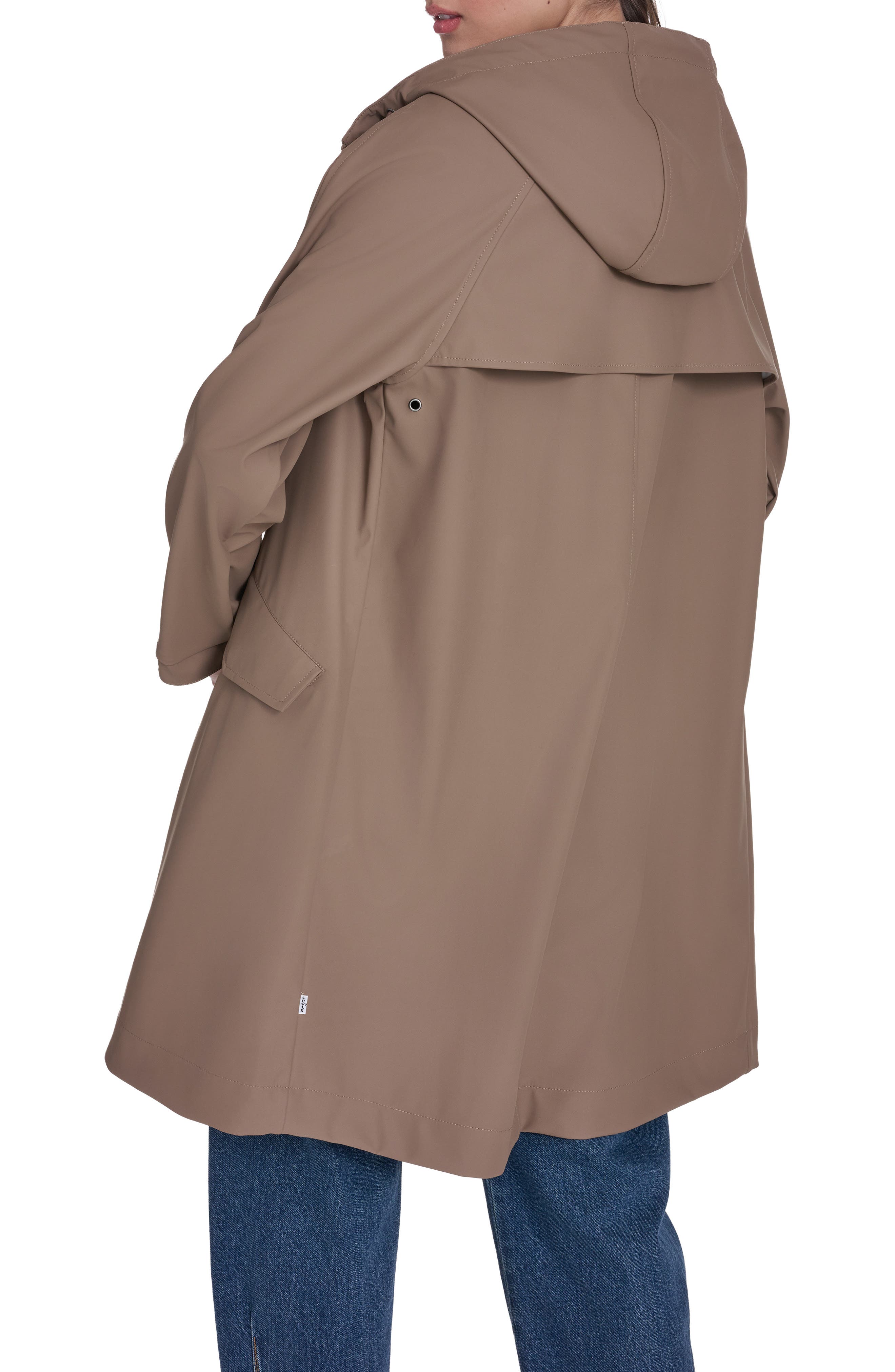Water Resistant Hooded Long Rain Jacket - image 4