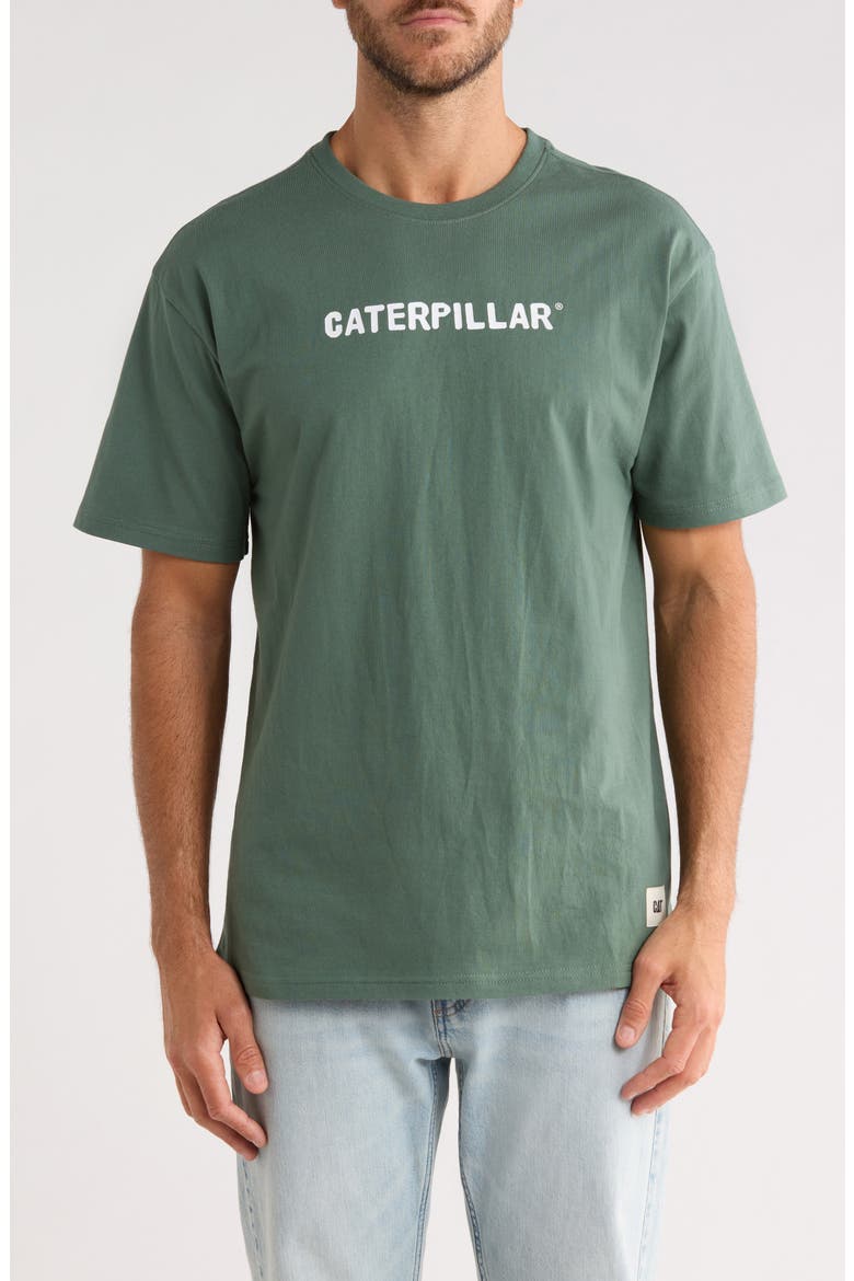 Relaxed Tractor Cotton Graphic T-Shirt, Main, color, DUCK GREEN