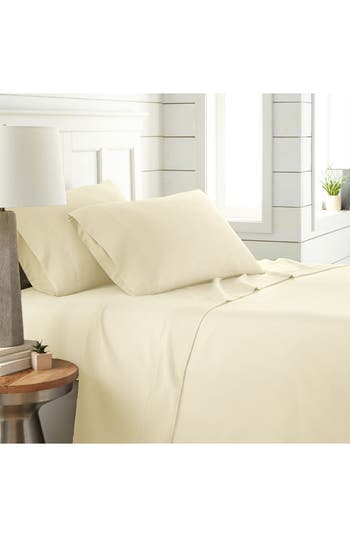Southshore Fine Linens Premium Collection Pleated Extra Deep Pocket Sheet Set In Off White
