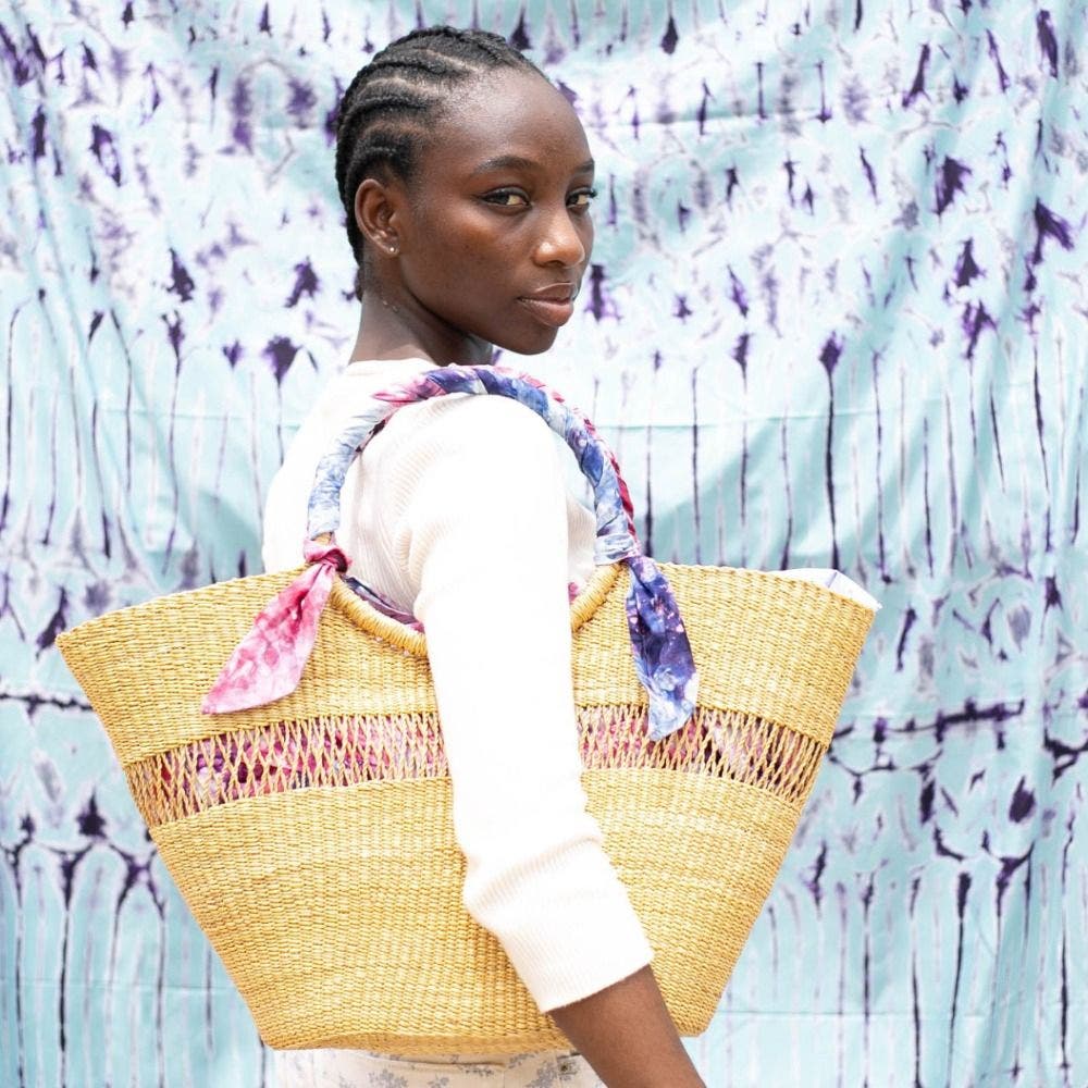 Aketekete Butterfly Bag Medium, Alternate, color, Natural W/ Light Grey