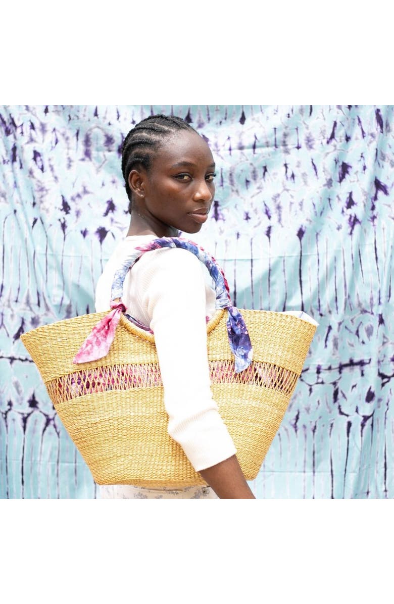 Aketekete Butterfly Bag Medium, Alternate, color, Natural W/ Light Grey