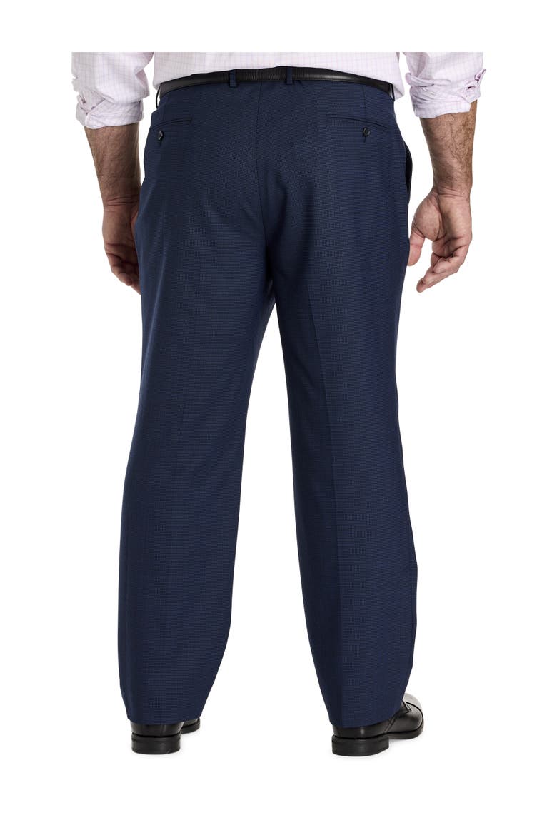 Big & Tall Textured Suit Pants V2, Alternate, color, NAVY