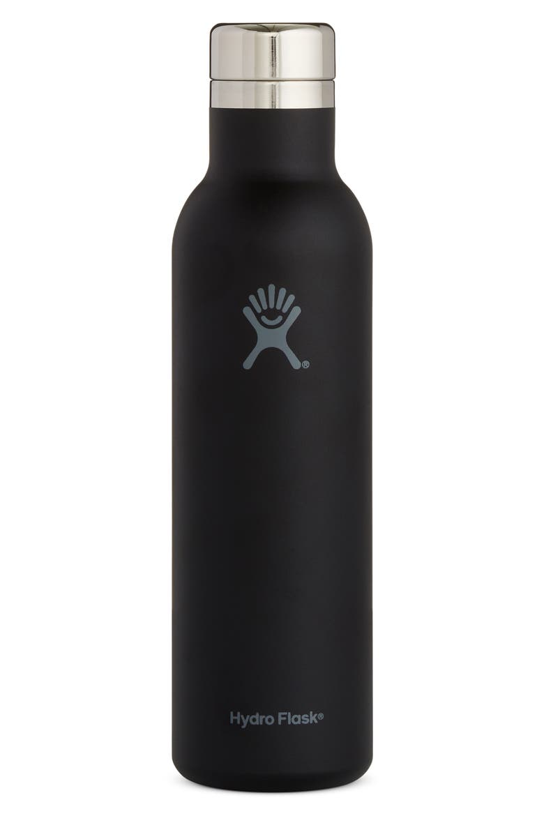 Skyline 25-Ounce Wine Bottle, Main, color, BLACK