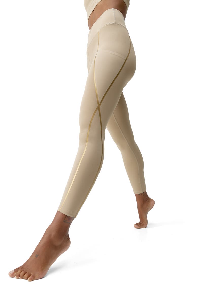 Gold 7/8 Performance High Rise Sport Legging, Alternate, color, Stick