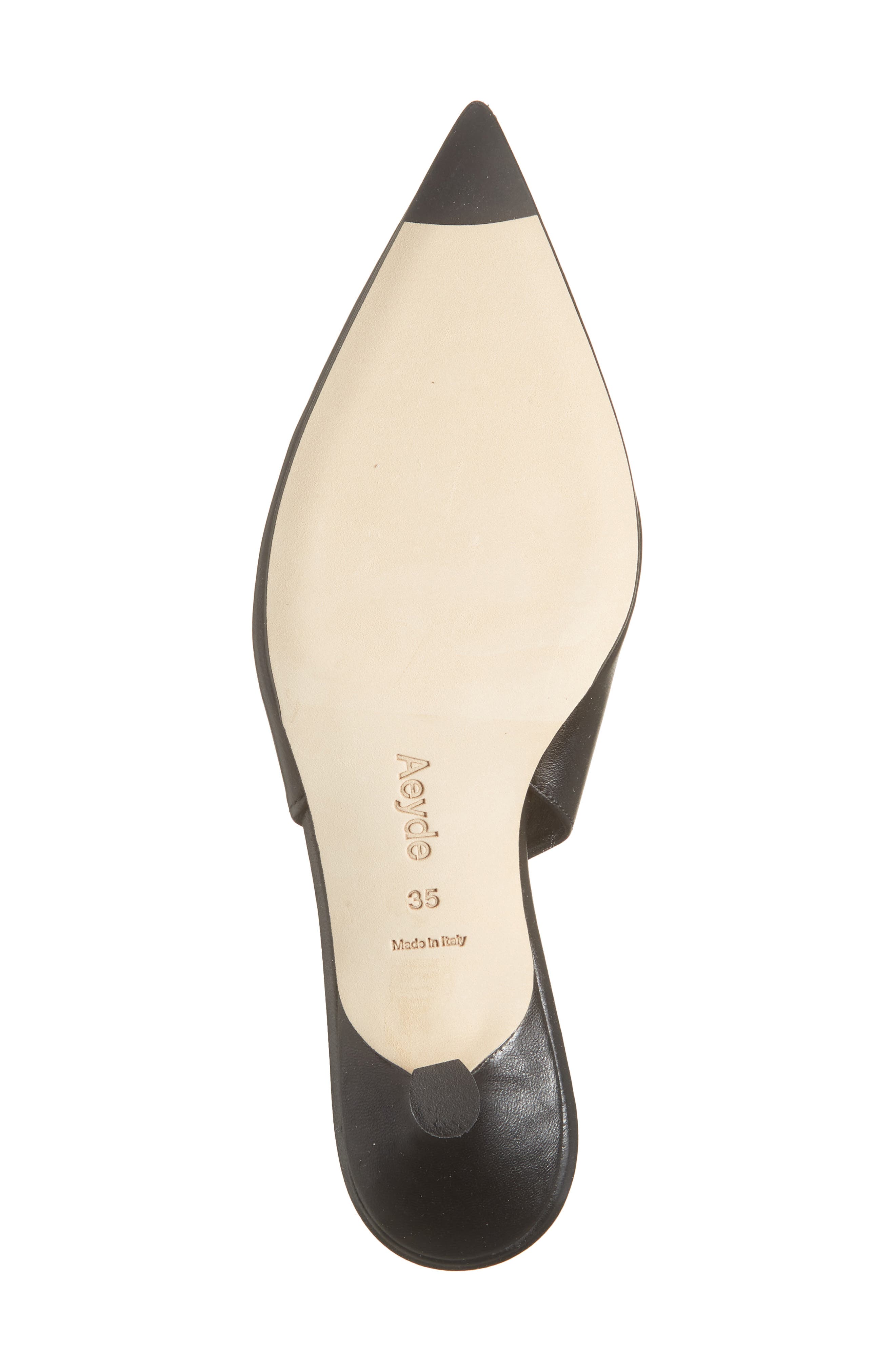 aeyde Camila Slingback Kitten Heel Pump, Alternate, color, Black