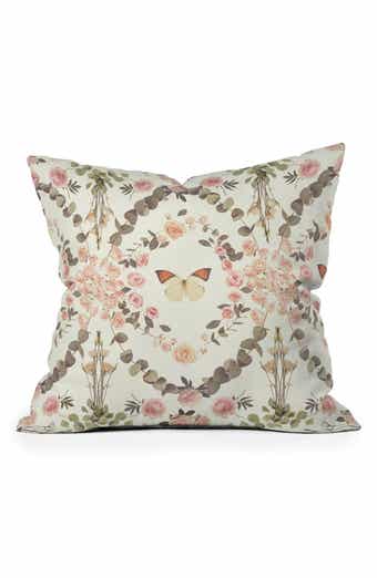 Deny Designs Emanuela Carratoni Butterfly Throw Pillow