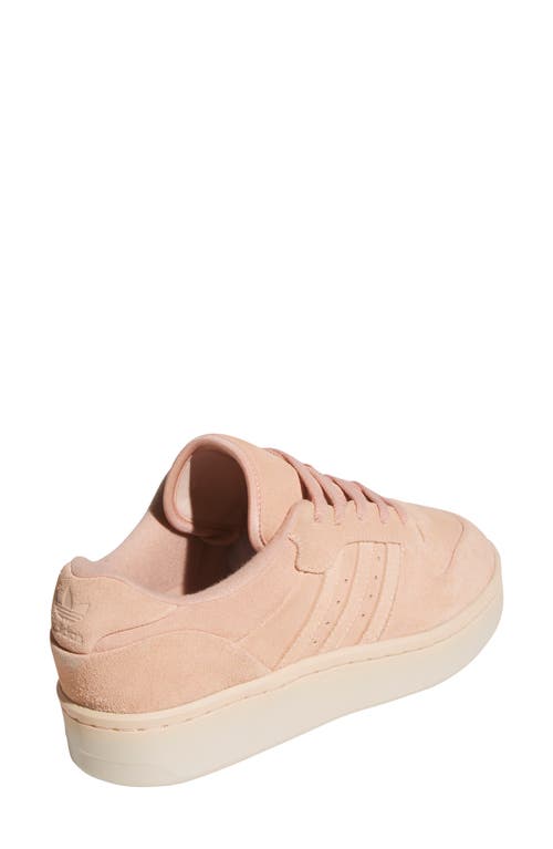 Adidas Originals Adidas Rivalry Low Sneaker In Coral/coral/cream White