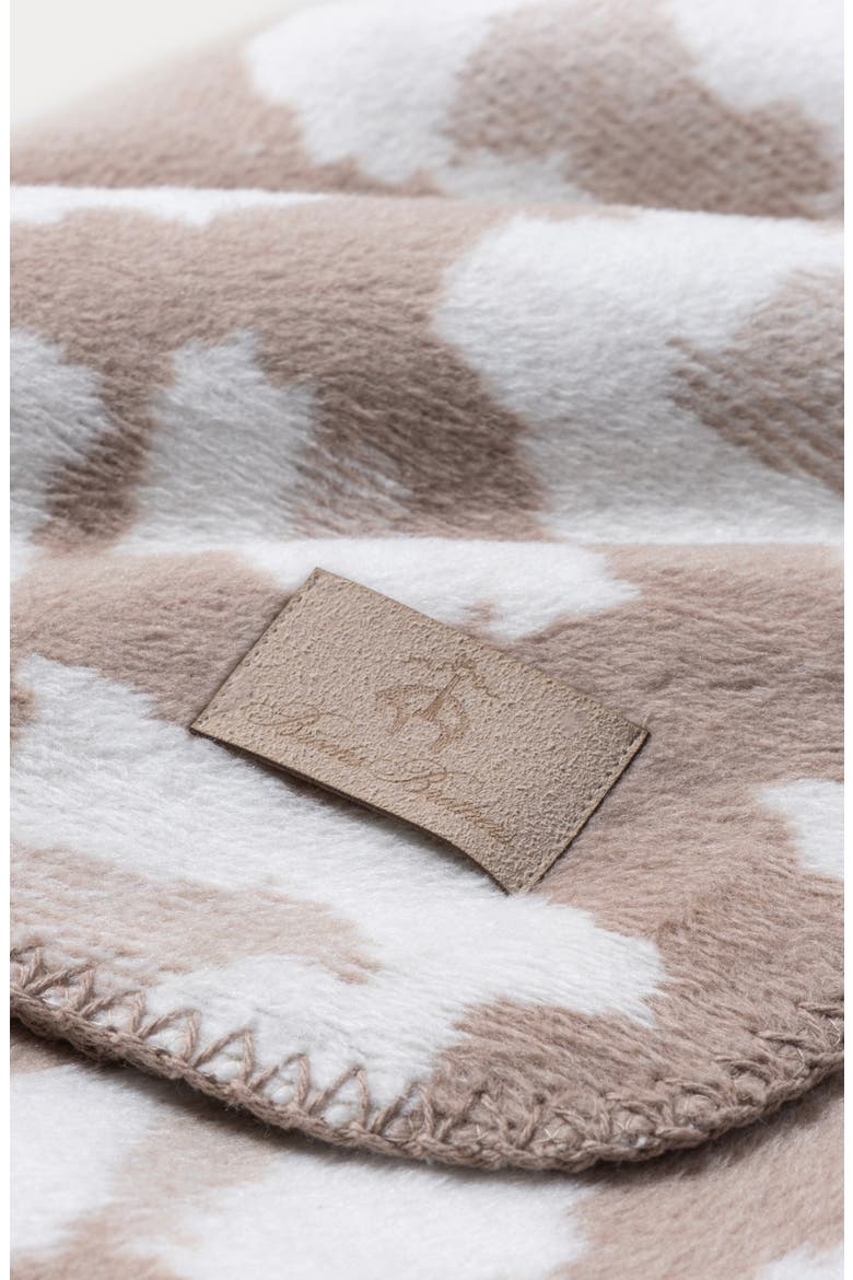 Leopard Print Throw Blanket, Alternate, color, BEIGE