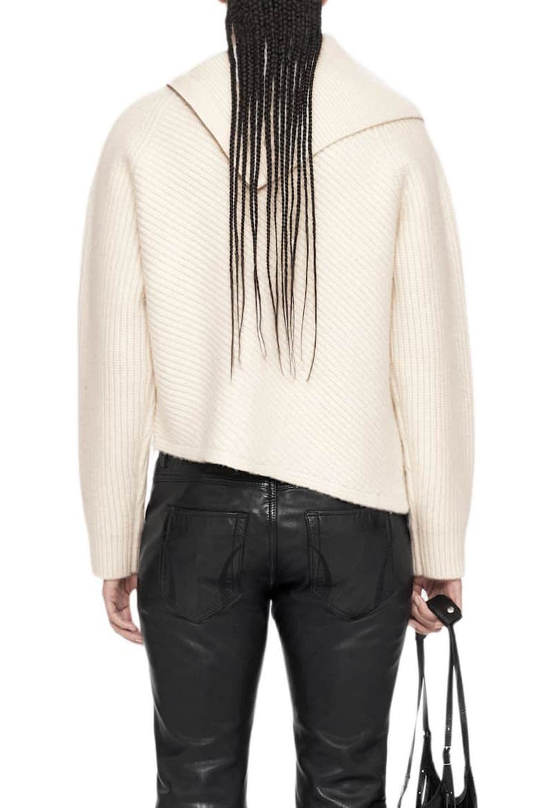 Cleo Funnel Neck Merino Wool Sweater, Alternate, color, CHALK WHITE