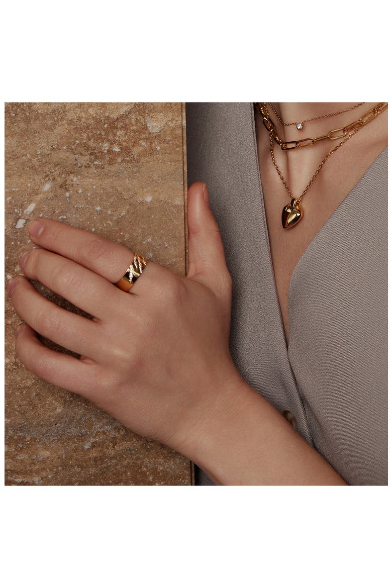 Shield Pendant Necklace, Alternate, color, SHINY GOLD