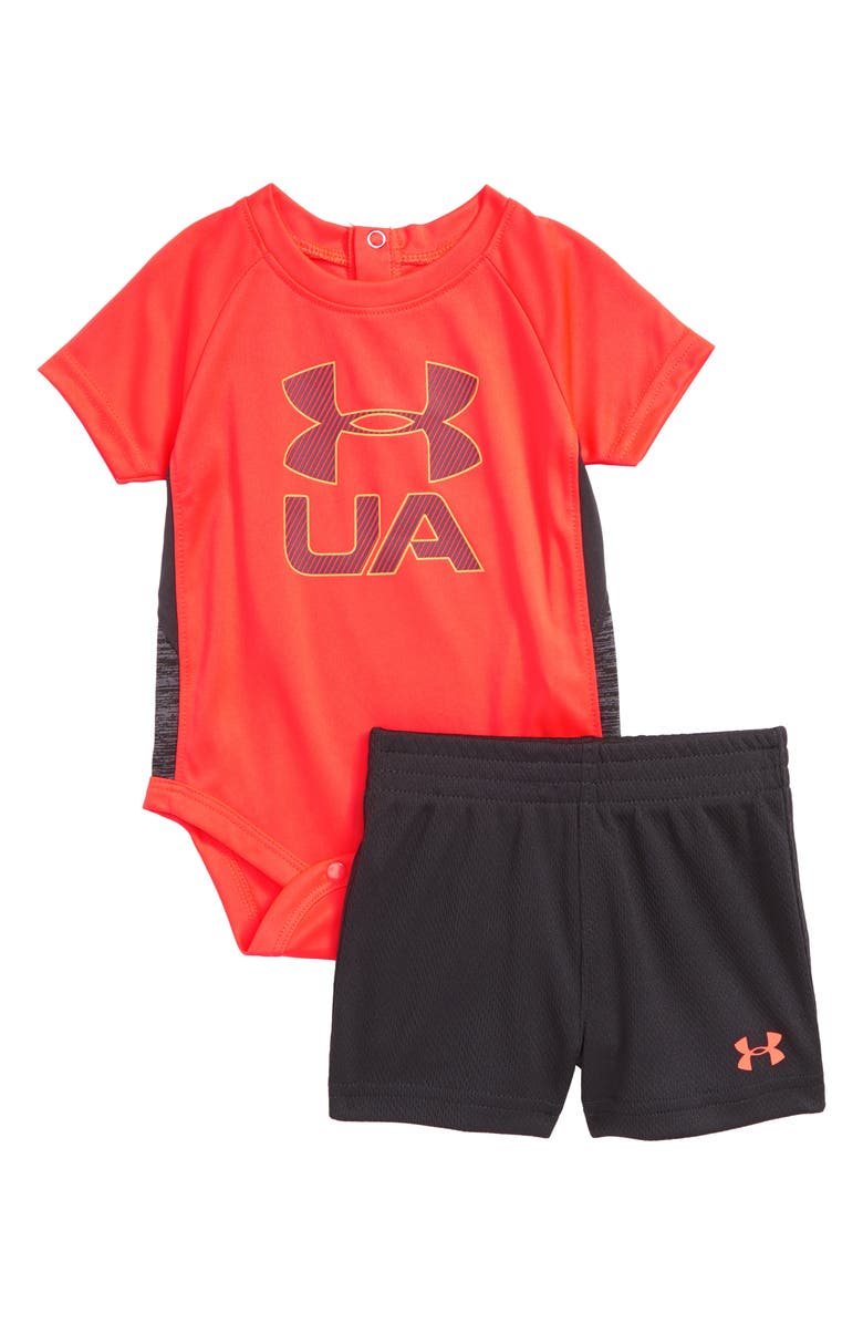 Under Armour Sportster Bodysuit & Shorts Set, Main, color, 