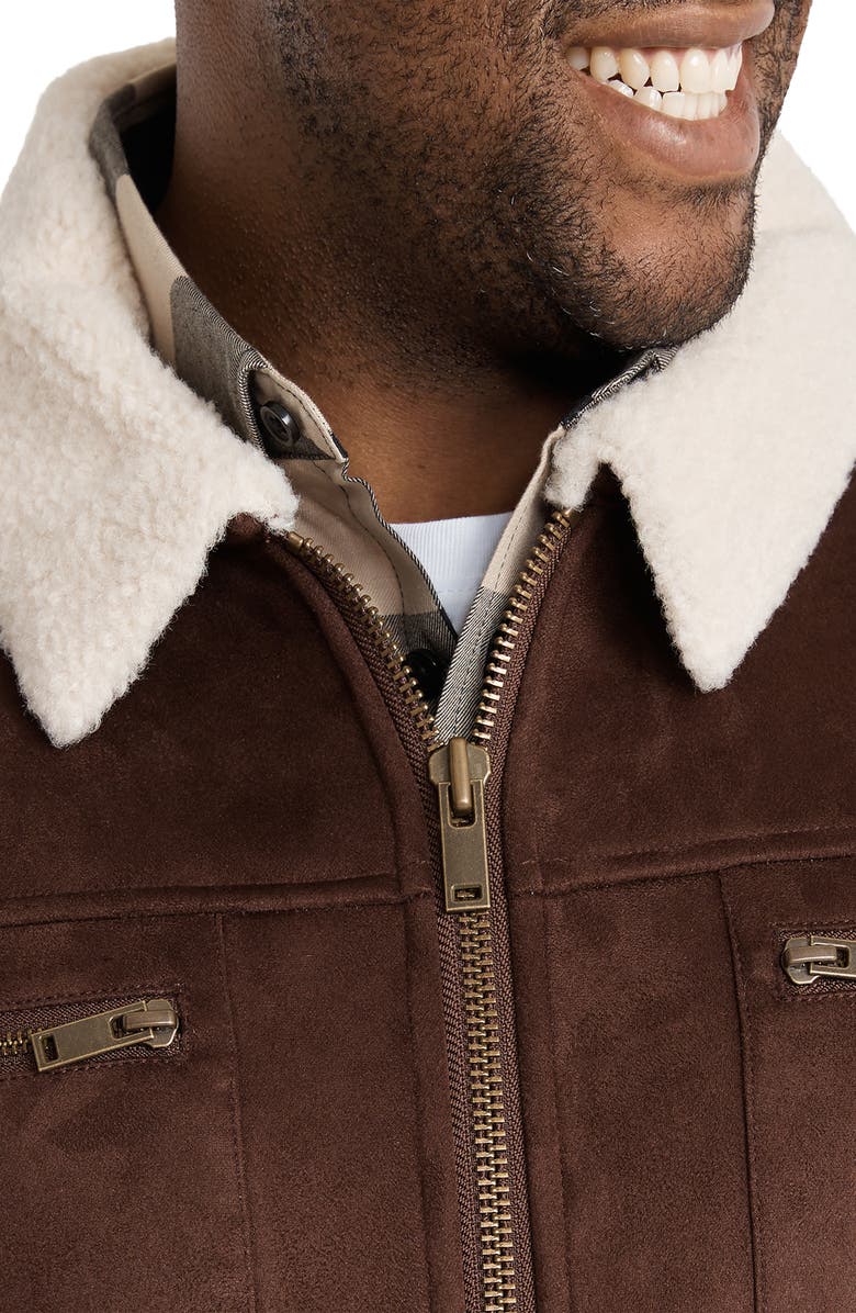 Johnny Bigg Kilmer Faux Shearling Flight Jacket, Alternate, color, 