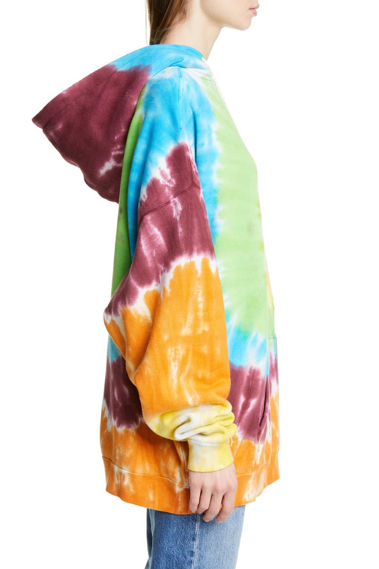 Tie Dye Rainbow Hoodie, Alternate, color, TIE DYE