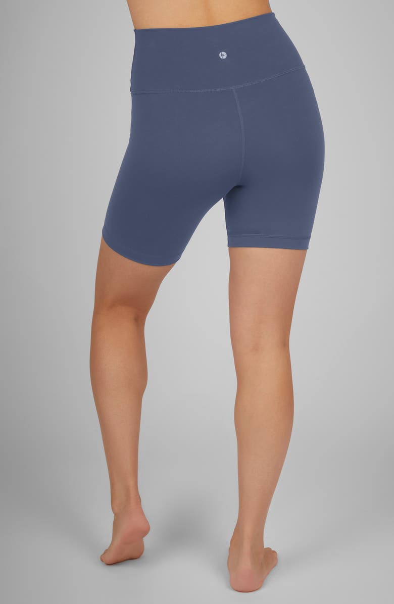 90 DEGREE BY REFLEX Lux Crossover High Waist 7" Bike Shorts & Everyday High Waist 7" Basic Bike Shorts Set, Alternate, color, 