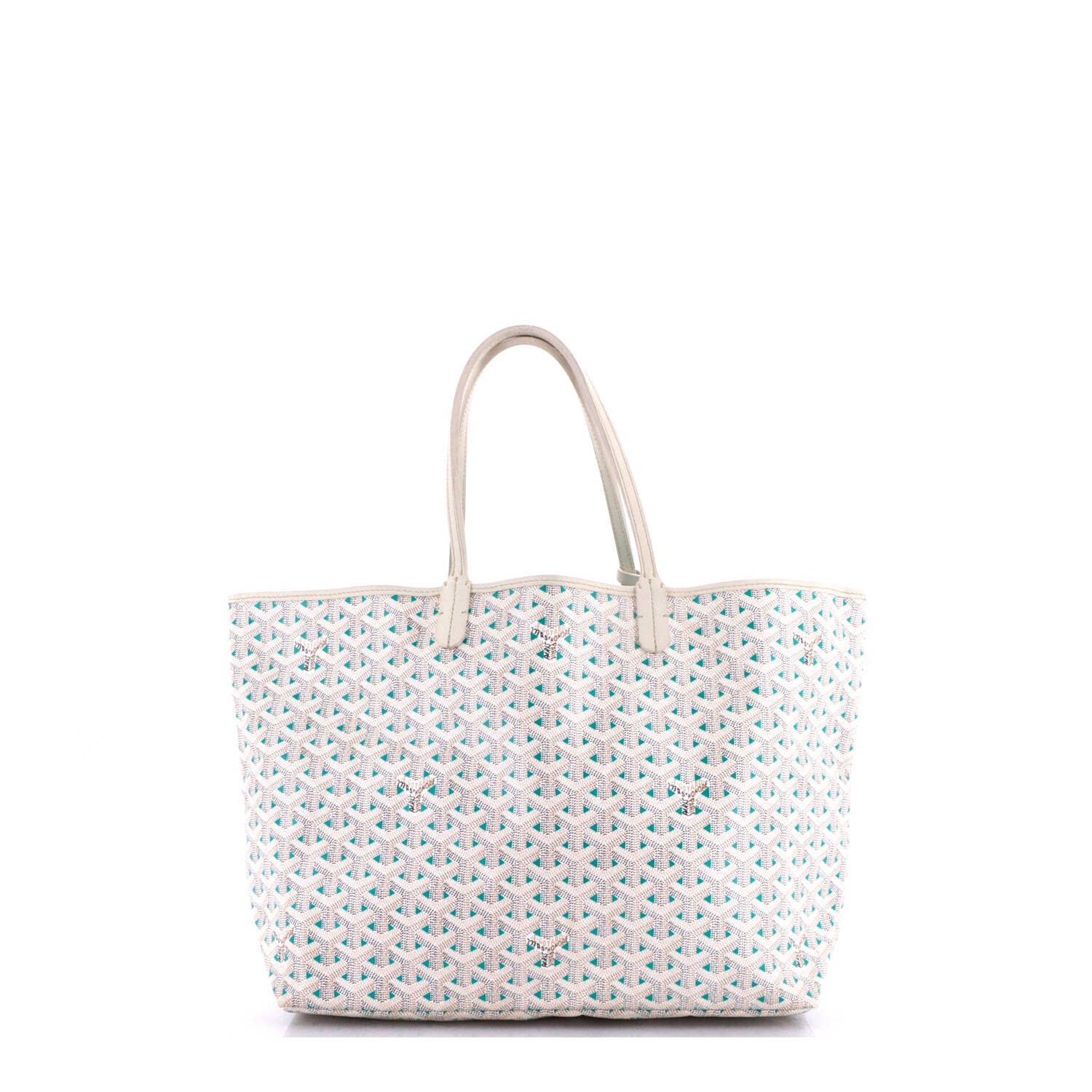 Saint Louis Tote Claire Voie Coated Canvas PM, Alternate, color, White