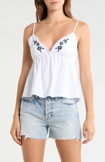 Madden Girl Lace Trim Babydoll Camisole