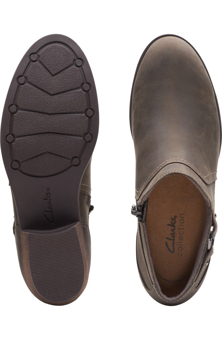 Clarks<sup>®</sup> Charlton Grace Ankle Boot, Alternate, color, Taupe Oily Lea