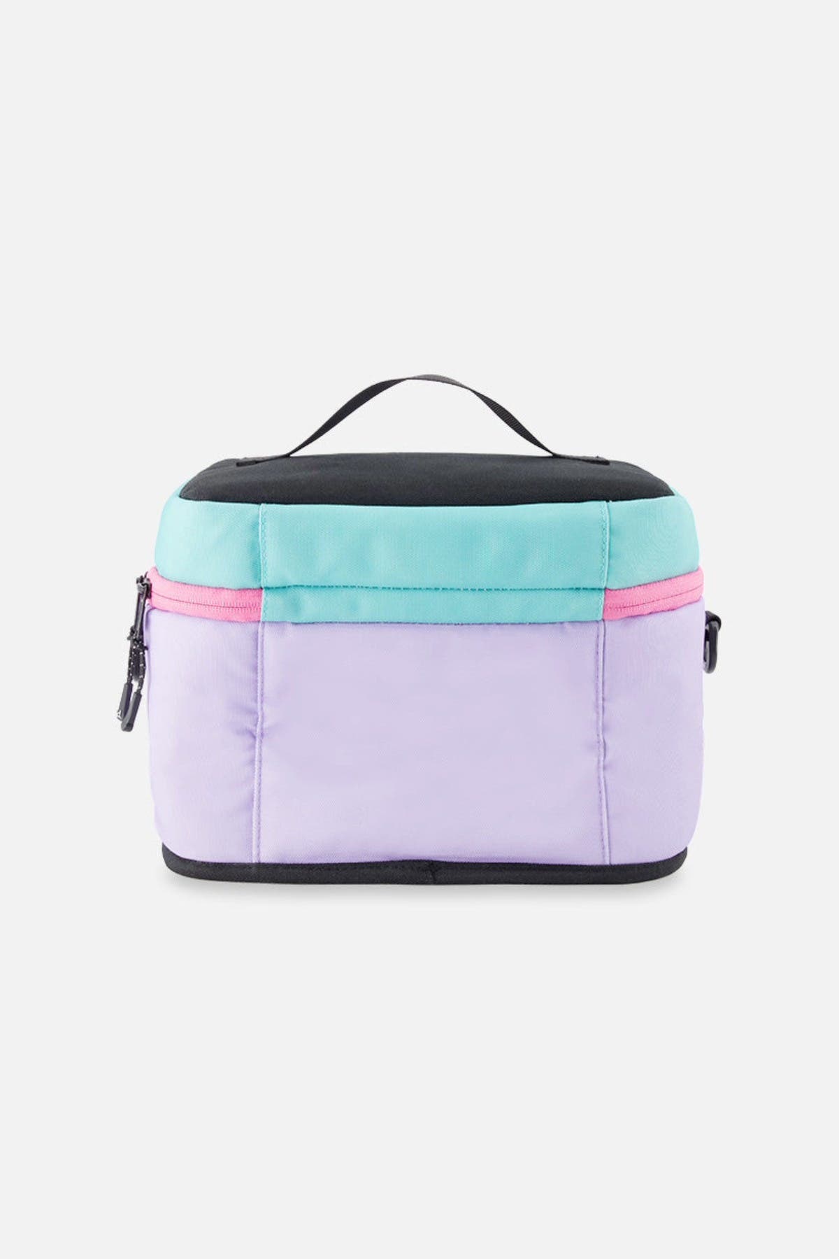 Deux par Deux Durable Spacious Functional Classic Lunch Box, Alternate, color, Turquoise Blue, Pink And Mauve