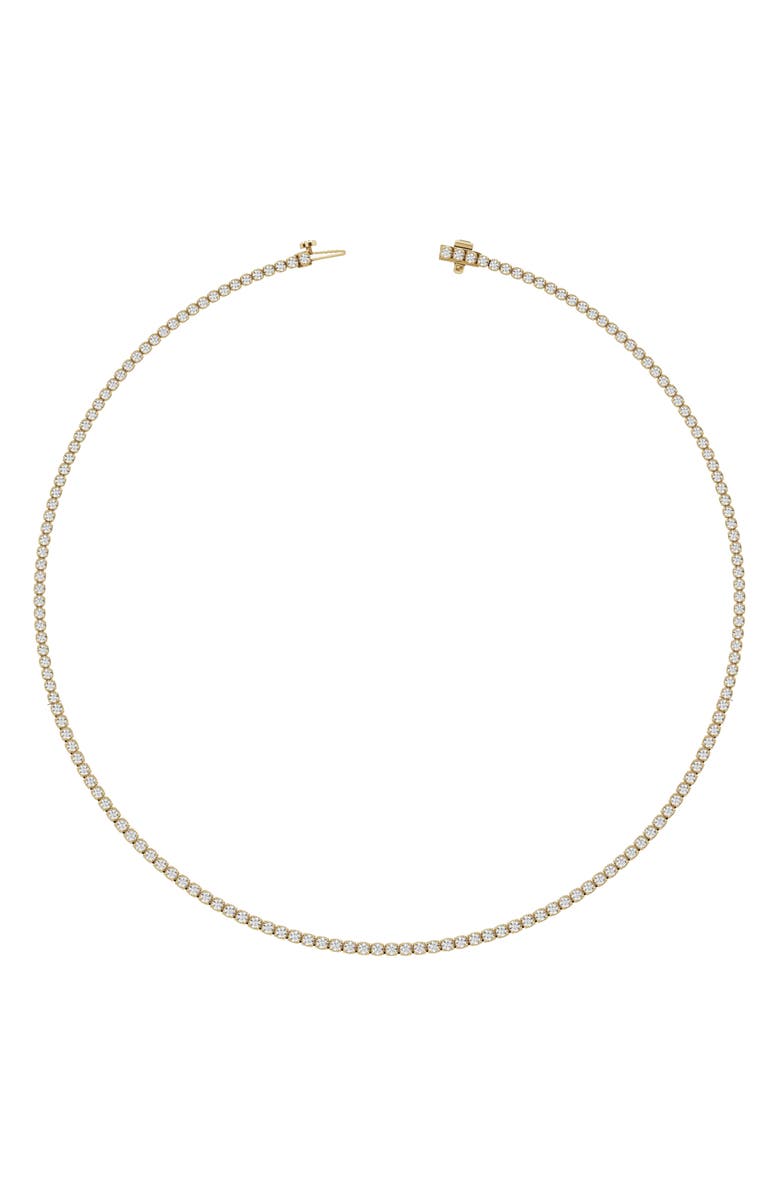 Jennifer Fisher 18K Gold Round Cut Lab Created Diamond Tennis Necklace - 4.0 ctw, Alternate, color, 18K Yellow Gold