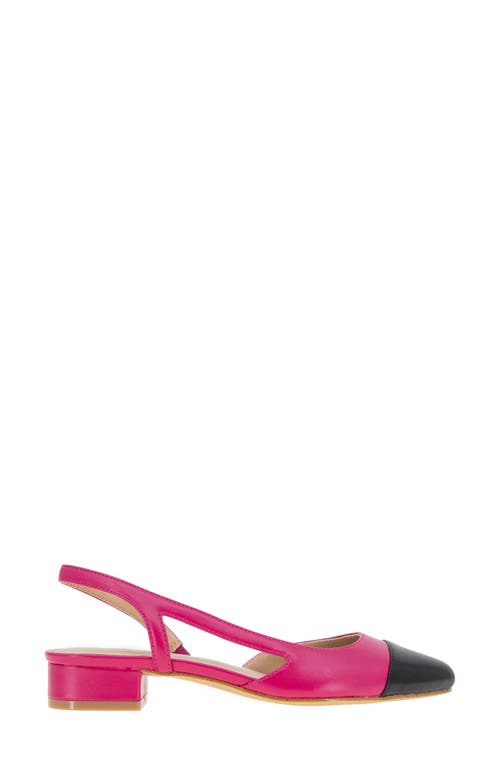 Bcbgeneration Tillie Slingback Cap Toe Pump In Viva Pink-black