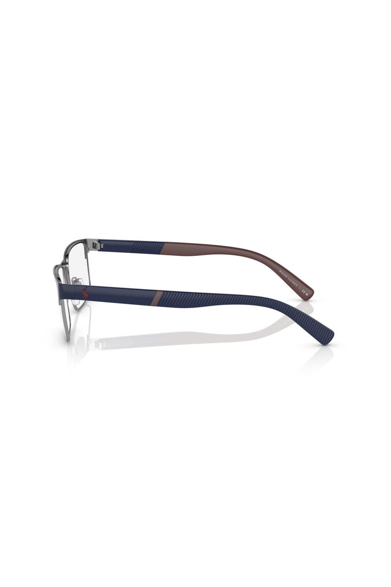 56mm Rectangle optical glasses, Alternate, color, Blue