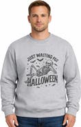 Simply Sage Market Just Waiting For Halloween Skeleton Sweatshirt