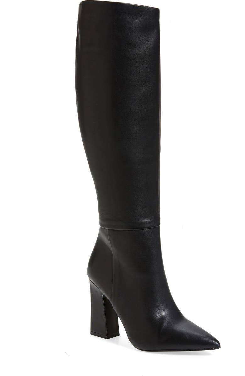 Steve Madden Showbiz Pointed Toe Knee High Boot, Main, color,