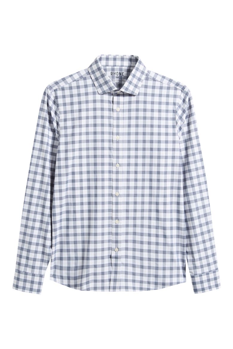 State of Mind Slim Fit Check Button-Up Shirt, Main, color, SHADOW BLUE PLAID