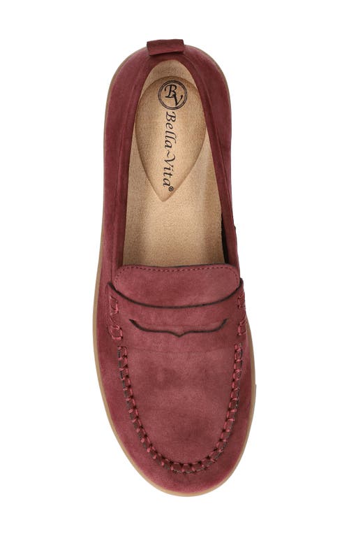 Bella Vita Bo Penny Loafer In Burgundy