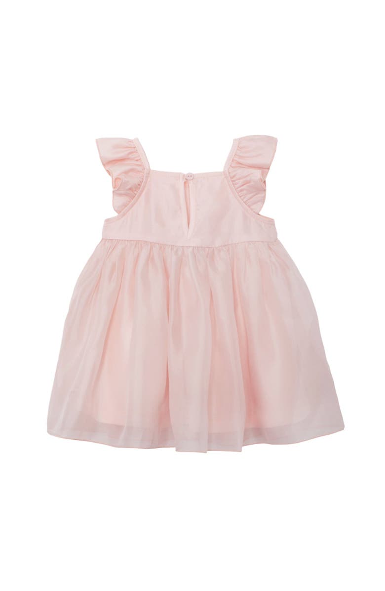 Isobella & Chloe Sweet Peony Pink Flutter Sleeve Dress, Alternate, color, Pink