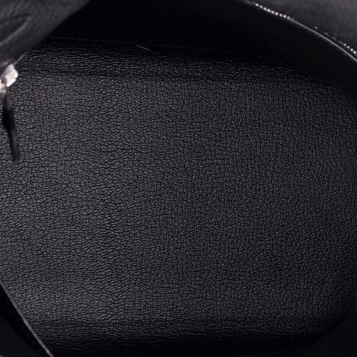 Pre-owned Hermes Hermes Kelly Handbag Black Togo With Palladium Hardware 28 In Black