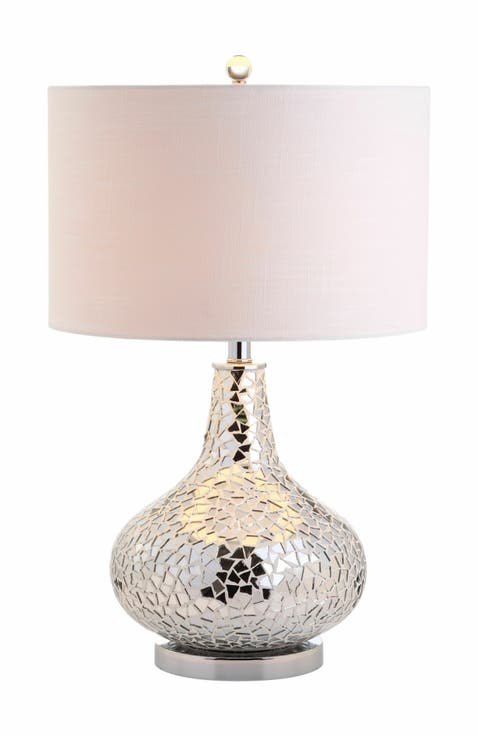 Emilia Mirrored Mosaic LED Table Lamp