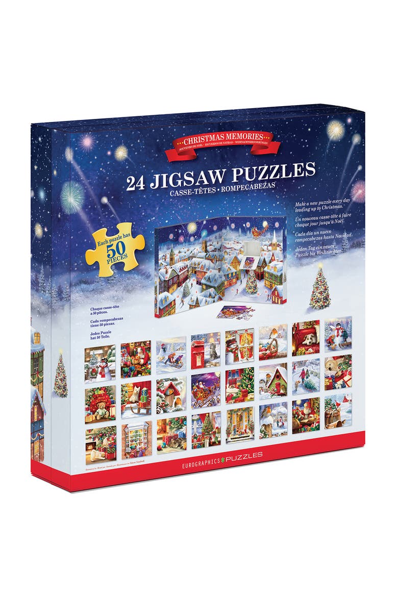 Puzzle Advent Calendar Christmas Memories, Alternate, color, Multicolored