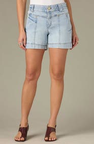 Wit & Wisdom V-Yoke High Waist Denim Shorts