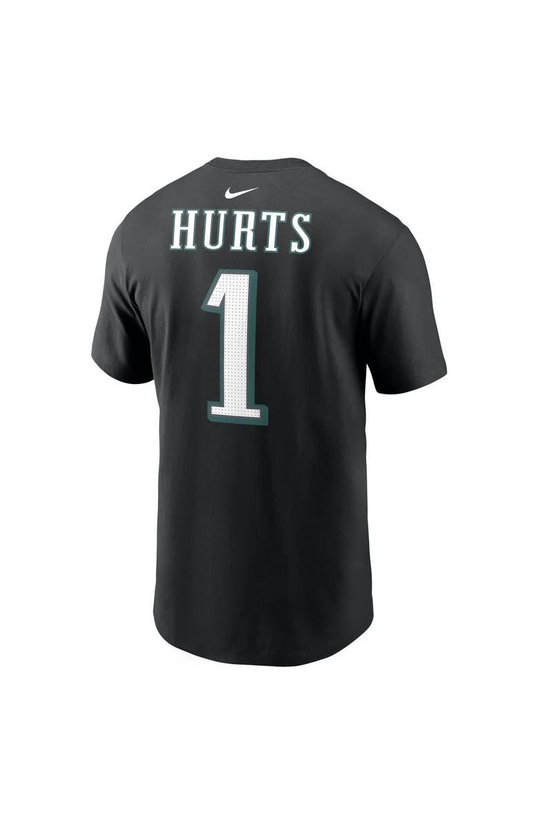 Nike Men's Nike Jalen Hurts Black Philadelphia Eagles Super Bowl LIX Name & Number T-Shirt, Alternate, color, 