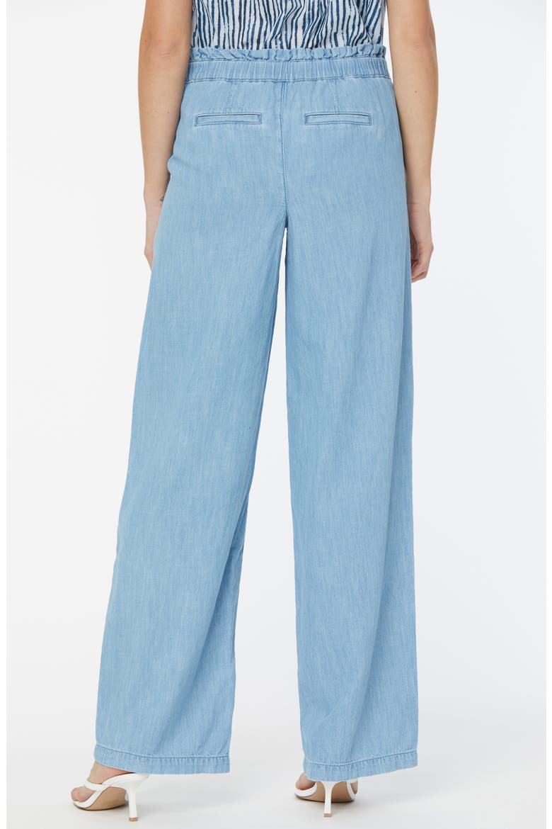 Paperbag High Waist Wide Leg Denim Pants, Alternate, color, LIGHT STONE
