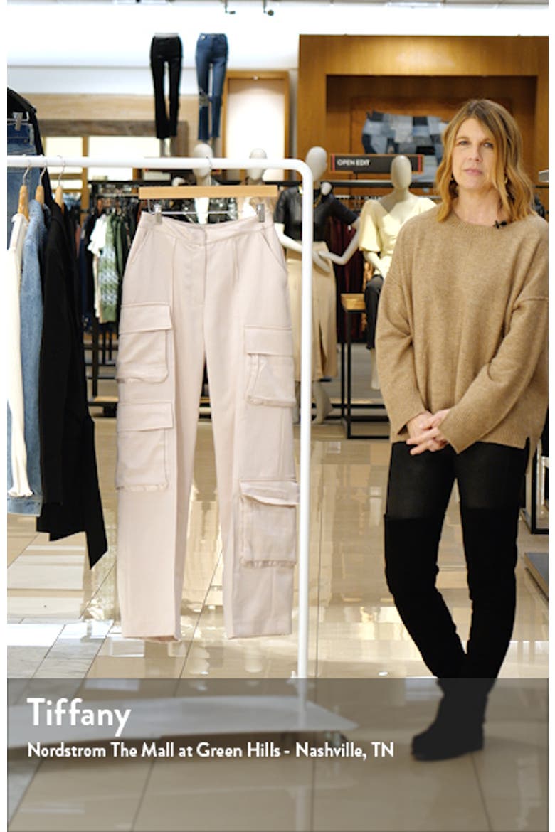 Daria Cargo Satin Trousers video