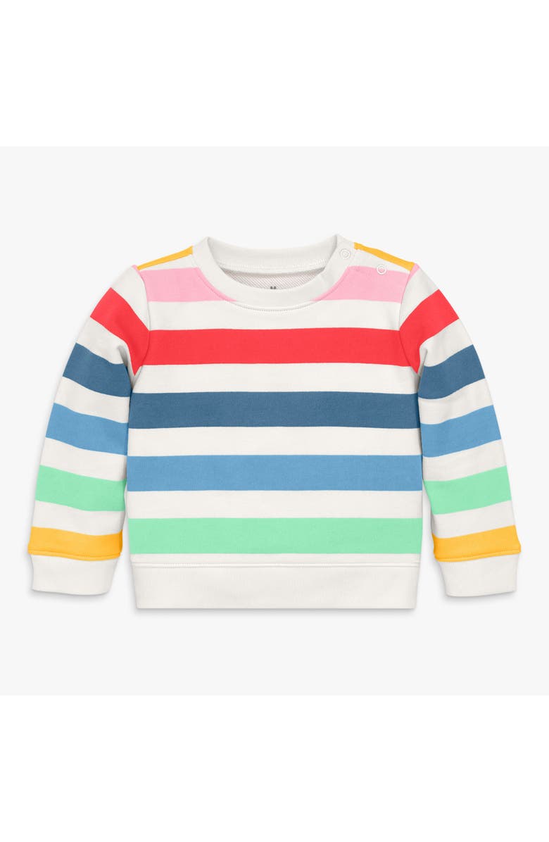 Primary Baby Sweatshirt, Alternate, color, Ivory Rainbow Spring Blooms