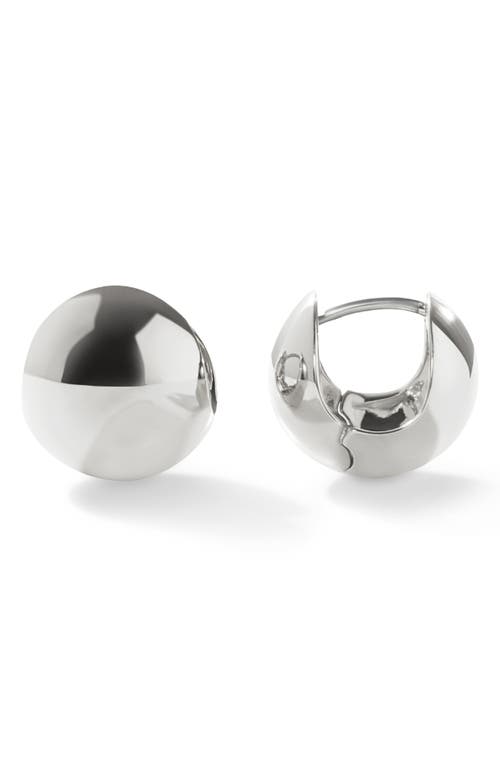 Ana Luisa Mini Abby Sphere Huggie Hoop Earrings In Silver
